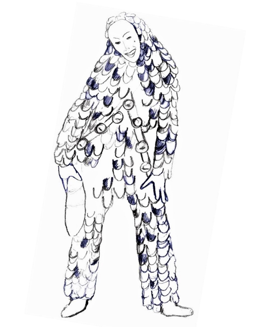 Schussennarr gezeichnet